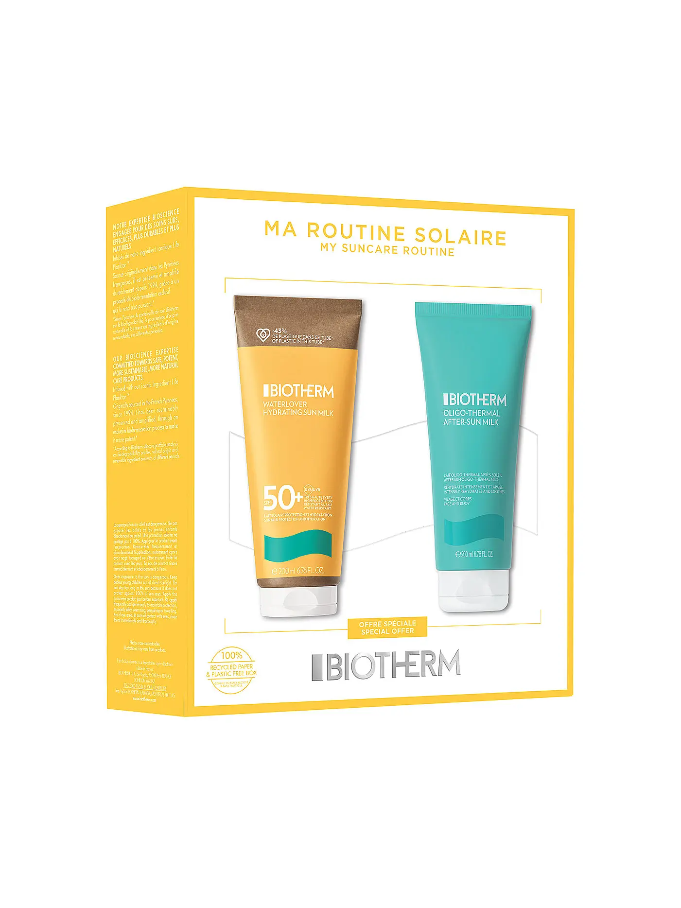 BIOTHERM | Geschenkset - Waterlover Hydrating Sunmilk SPF 50 Set 2x200ml | 